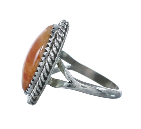 Oyster Shell Sterling Silver Native American Ring Size 6-3/4 JX130303